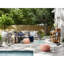 Canapé modulaire d'extérieur de 102 po de largeur, modulaire réversible résistant aux intempéries, coussins de dossier de 7 po, housses amovibles, canapé modulaire de patio large sans assemblage requis avec siège réversible entièrement assemblé et confortable,