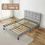 Velvet Upholstered Platform Bed with Headboard-114297175