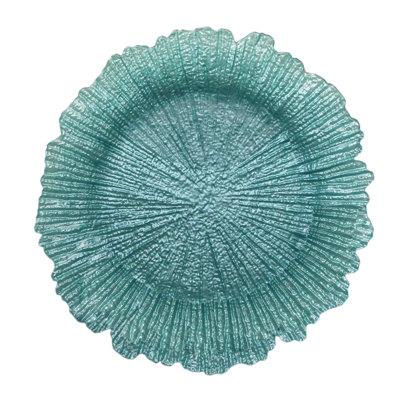 Gambell Reef Glass Charger Plate 13"D