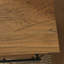 Bureau en L, finition brune
