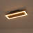 Rectangle Dimmable LED Semi Flush Mount