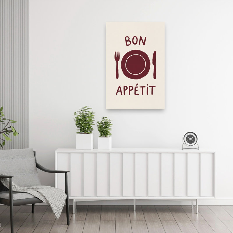 «Rustic Bon Appactit repas», impression d'art mural, 36" H x 24" W