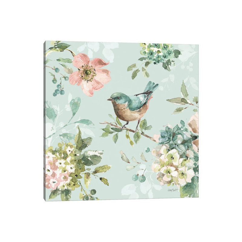 Mint Crush VI On Mint by Lisa Audit - Painting on Canvas, 93.98cm H x 93.98cm W x 1.91cm D, Wrapped Canvas
