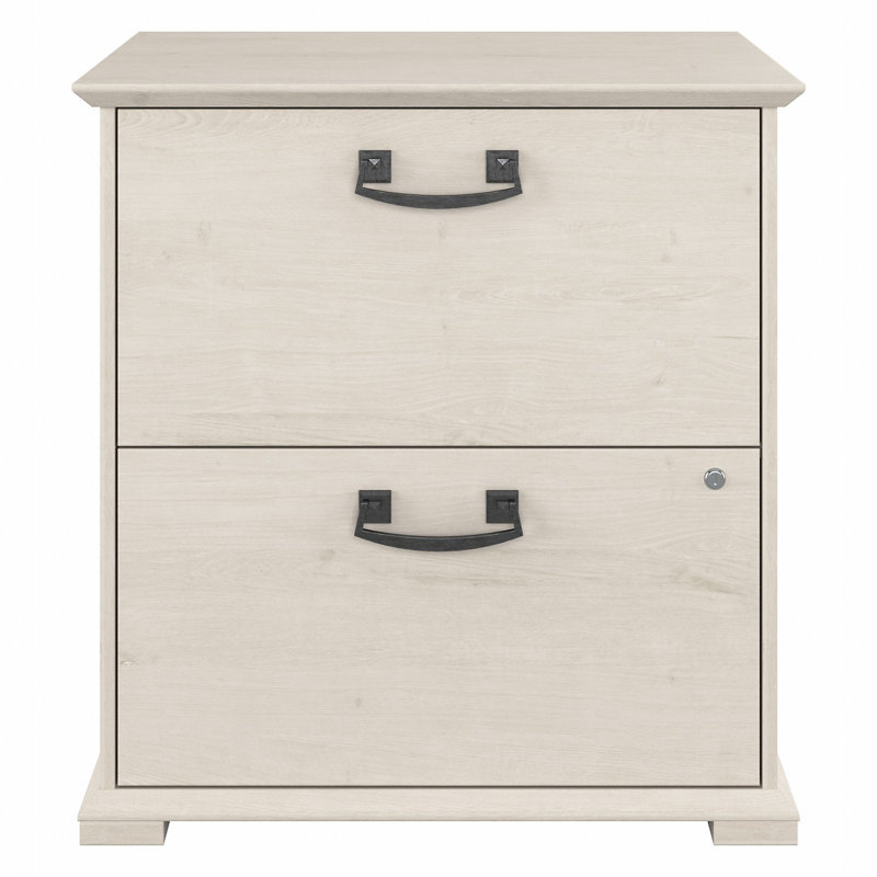 Siena 29'' W 2 -Drawer Vertical Filing Cabinet, Linen White Oak