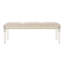 Bench With Upholstered Seat And Acrylic Legs