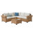 Outdoor Sectional Seating Group with Cushions