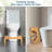 Foldable Bamboo Toilet Stool Squat 7in & 9in Adjustable Height.Potty Stool for Adults with Non-Slip Layer, Improve Bathroom Posture & Comfort, 400lbs Capacity