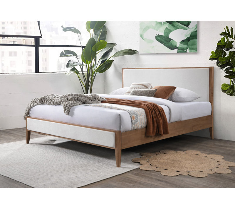 Giuliano Channel Tufted Bed, RV King, Ivory/Natural