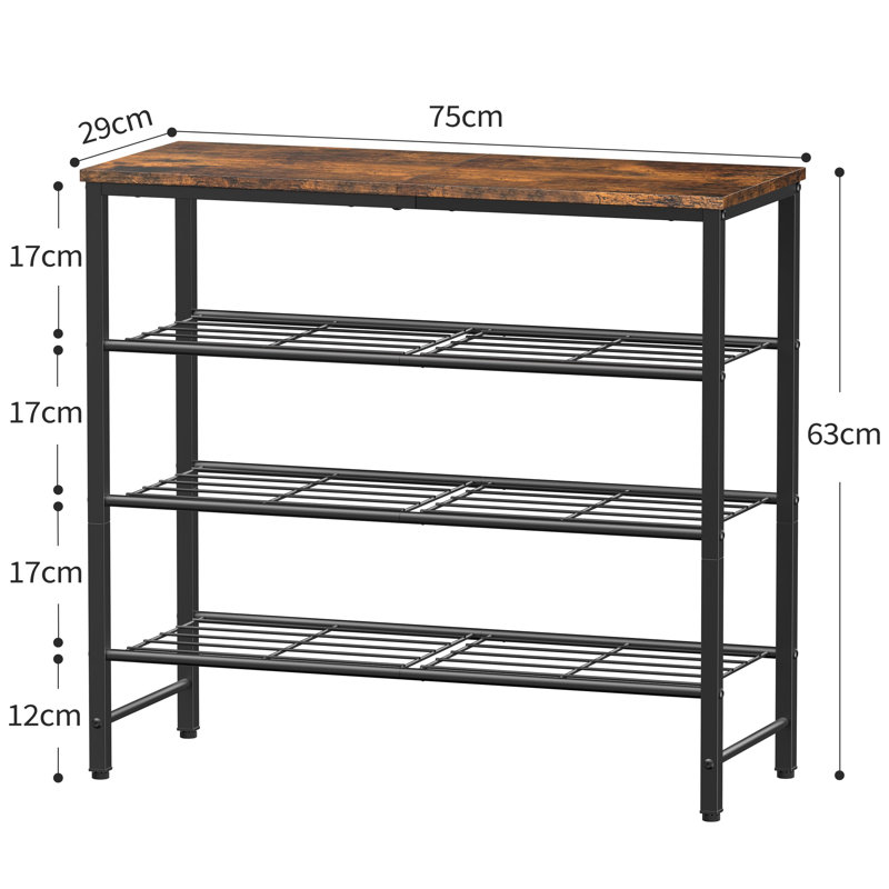 16 Pair Shoe Rack