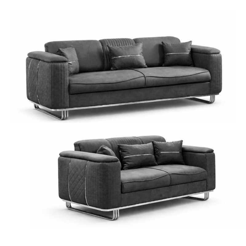 5 Seater Velvet Sofa