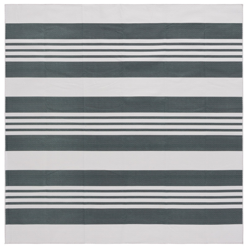 Amalea 821 Area Rug In Dark Green / Grey, Square 6'
