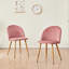 Mccaleb 43cm H Velvet Upholstered Metal Side Chair-674310971