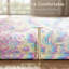 Vibrant Multi-Tone Abstract Rainbow Shag Area Rug - Soft Microfiber Easy-Care Design-291935283