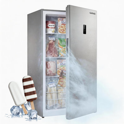 Qeetex 14 Cu.Ft Upright Freezer, Stand Up Freezer with Adjustable Shelves, Mechanical Temperature Control