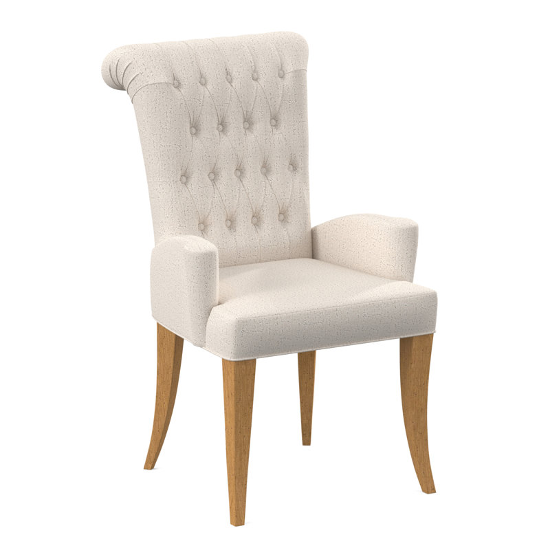Gossamer Dining Chair, Venice Ivory 100% Polyester, Amber
