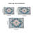8x10 Large Area Rug, Vintage Design, Washable Non-slip For Bedroom Loft, Blue/gold Floral Loft Rug Style, Cosmetics Area,-962999848