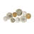 Multi-colored Geometric Metal Discs Wall Decor