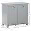 Armoire de trieur de linge inclinable, organisateur de rangement de salle de bain avec panier inclinable à deux compartiments