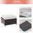 6 Pieces Patio Set with 45'' Fire Pit Table, PE  Rattan Patio Sofa Set With Ottomans and Sturdy Frame-1025450992-1025451007