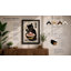 Beckoning Noodle Cat Japandi - Framed Print-1310632796-1310632799