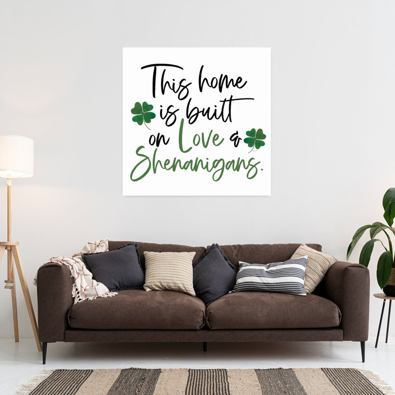 «Love Shenanigans», art printanier contemporain, H 36 po x l 36 po