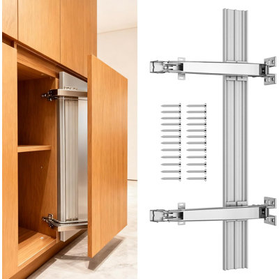 Lateral Opening Door Hinge Set 180° Parallel Opening Cabinet Wardrobe Door Sliding Load-Bearing 15.4lb Heavy Duty Hinge
