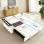 Canapé-lit 55,5 po 3-en-1 pliable, canapé double en velours moderne, canapé-lit à dossier réglable, sac de rangement et oreiller, bureau d'ordinateur portable caché avec port USB, convient au salon, à la chambre à coucher-575470118
