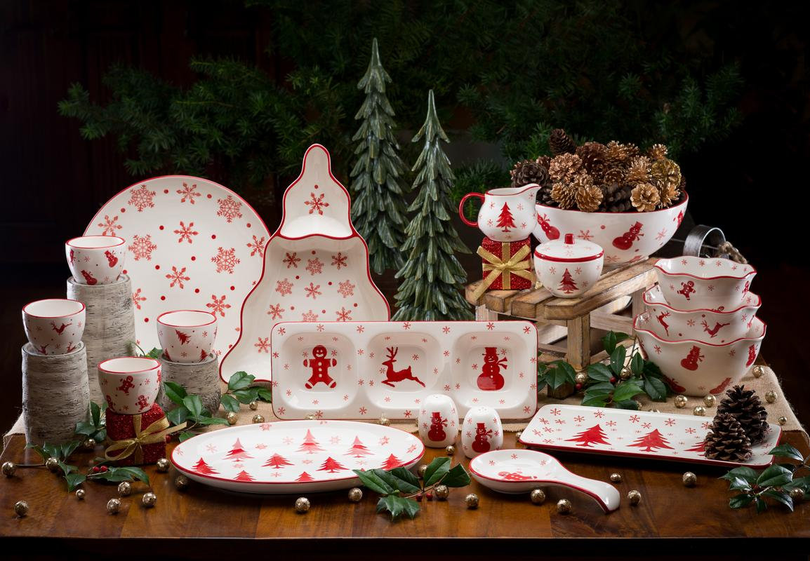 Winterfest Round Ceramic Serving Bowl