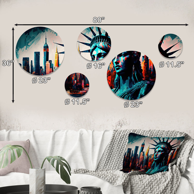 Cities & Countries Wall Decor on Metal