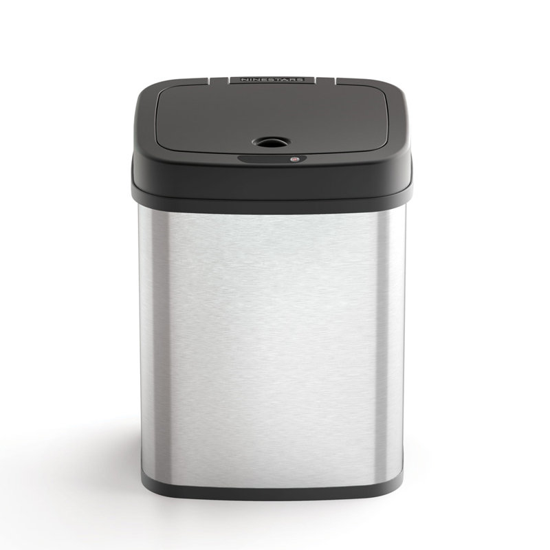 Nine Stars 3.2 Gallon Stainless Steel Motion Sensor Trash Can