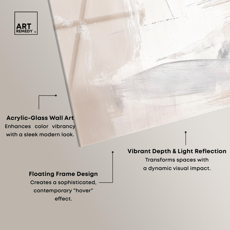 «Timeless Marks I», reproduction d'art acrylique par Art Remedy, H 10 po x l 15 po