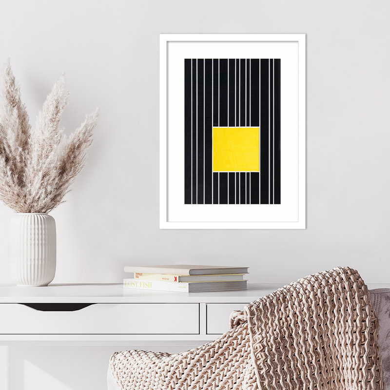 «Alex Dunn Yellow Box Self Storage» encadré sur papier par Alex Dunn, H 21 po x l 16 po, Blanc