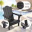 Ensemble de 2 chaises Adirondack en plastique PEHD résistant aux intempéries Devito (ensemble de 2)-943192969-965018950