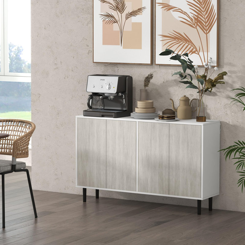 Okley 121cm Sideboard, White