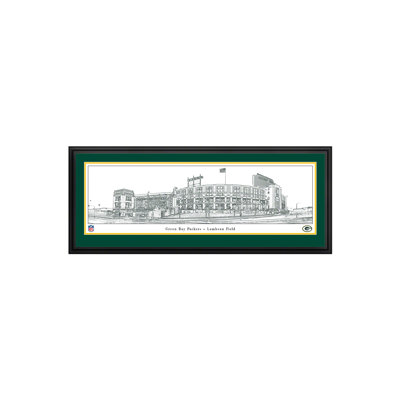 Lambeau Field Line Art Panoramic Print