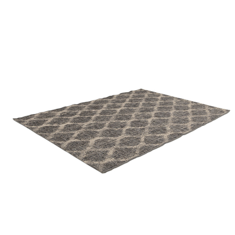 Hofmeister Indoor/Outdoor Flatweave Black/Brown/Taupe Rug, Rectangle 120 x 170cm