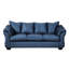 Canapé en microfibre Aruca Sensations, bleu marine