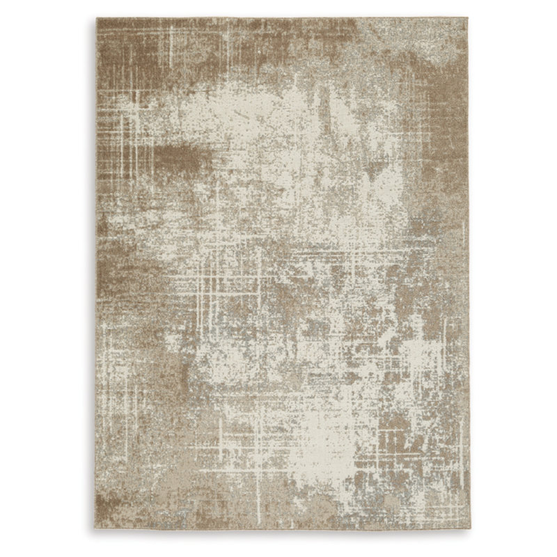 Yacout Washable Indoor Rug, Rectangle 5' x 7'