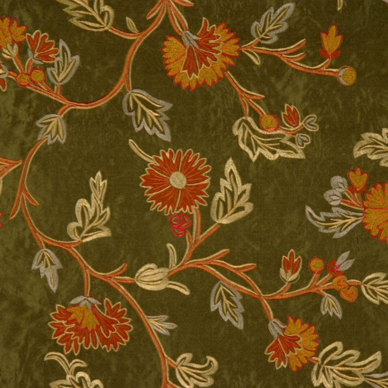 Allure Silk Fabric, Green