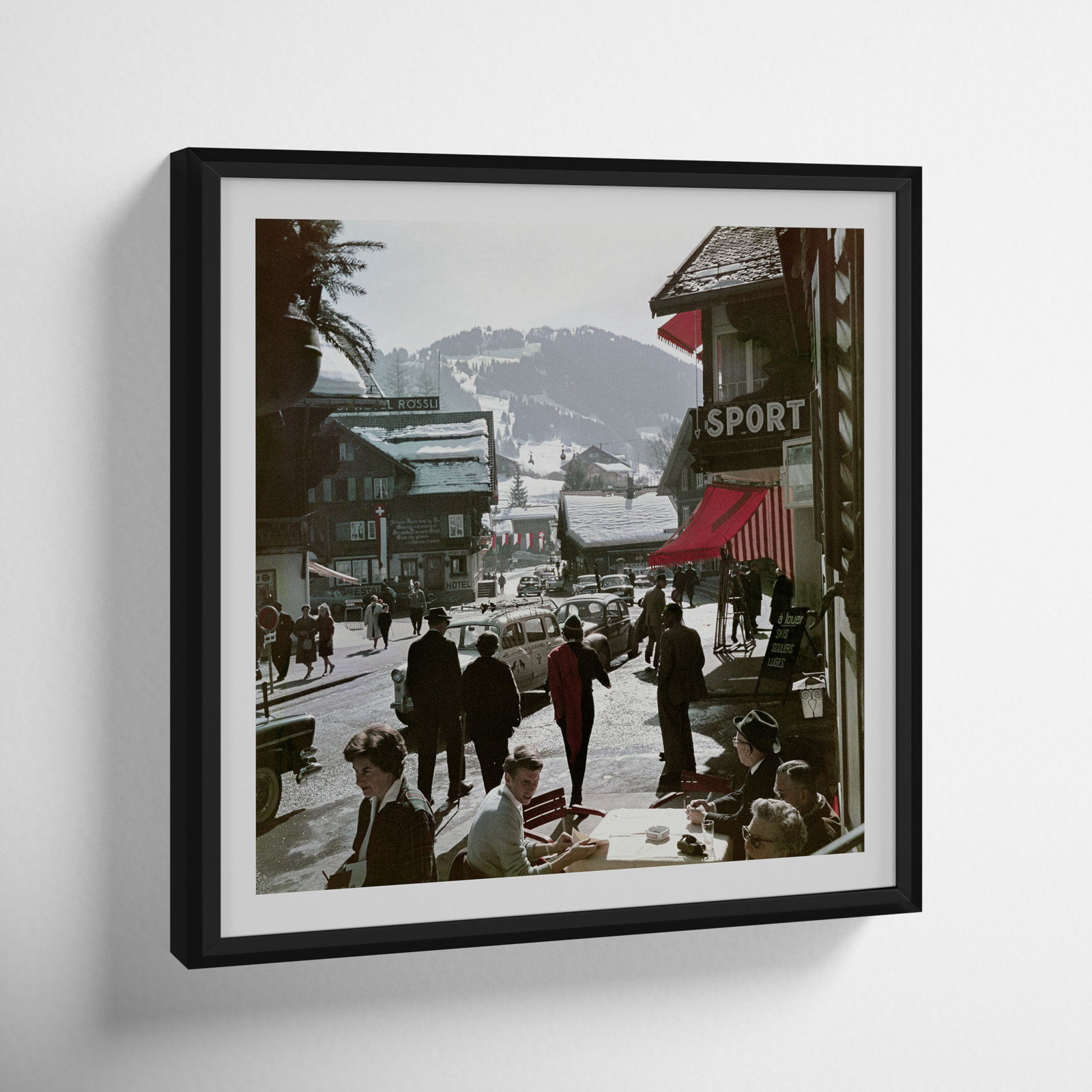 Gstaad Town Centre by Slim Aarons