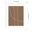 Modern Line Abstract 1 Mushroom Brown by The Creative Bunch Studio-233119400-233119401