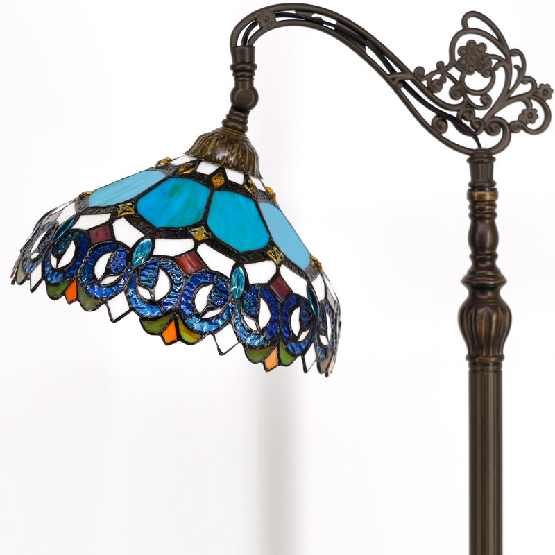 Longford 67'' Bronze Arched Floor Lamp Set