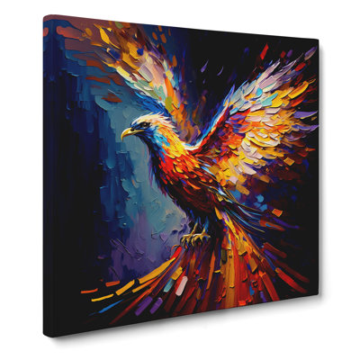 Phoenix Palette Knife No.1 - Wrapped Canvas