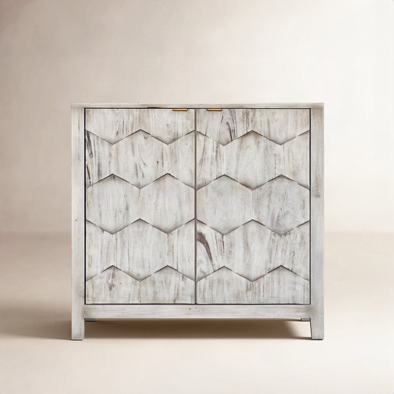 Blancheville Solid Wood Accent Cabinet
