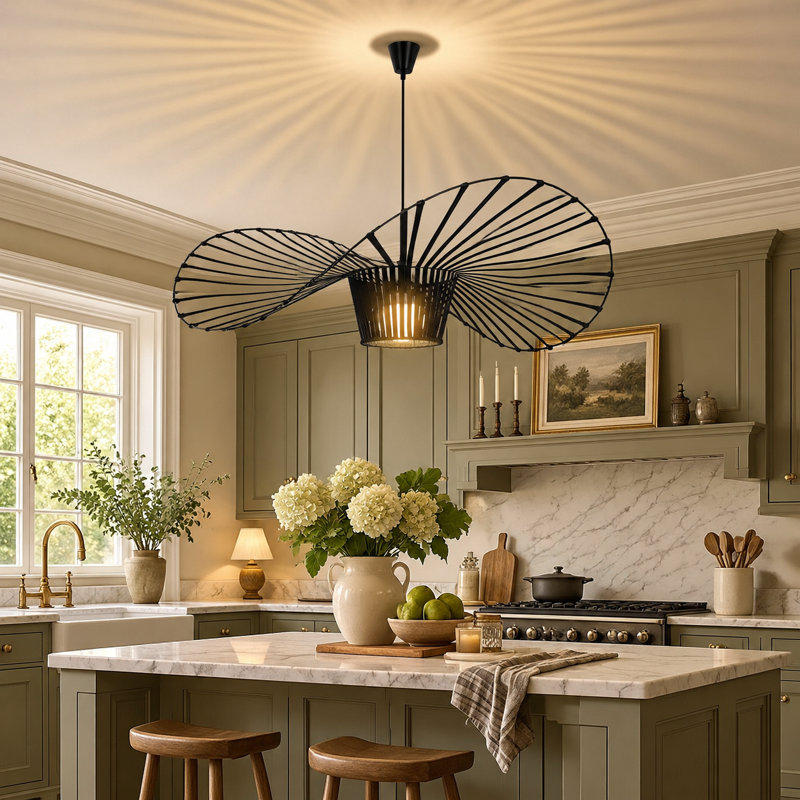 Carlose 1-Light Hat-Shaped Kitchen Island Pendant, 25cm x 140cm x 140cm