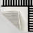 Nordby High-Low Geometric Arch Scandi Striped Black/White Rug-129807539