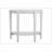 Charming Half-Moon Console Table With Extra Storage Shelf For Stylish Spaces.-1316115388