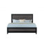 Lit double gris et noir Soluto-493760894