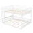 Queen over Queen Bunk Bed with Ladder and Guardrails, White-1211204774