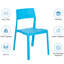 Ensemble de 8 chaises de salle à manger en plastique, chaises d'extérieur intérieures empilables, chaises d'appoint de salle à manger robustes et modernes sans assemblage pour la cuisine, la salle à manger, la cour arrière et les sièges d'événement-131368620